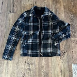 Zara zippered wool jacket